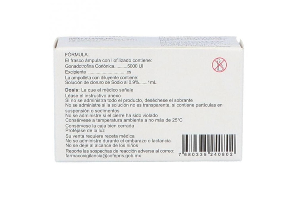 Choriomon Solución Inyectable 5000 UI