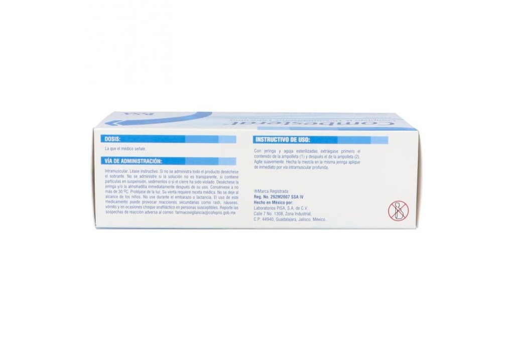 Combesteral Caja Con 3 Ampolletas (1) de 1 mL y (2) de 2 mL y 3 Jeringas - RX