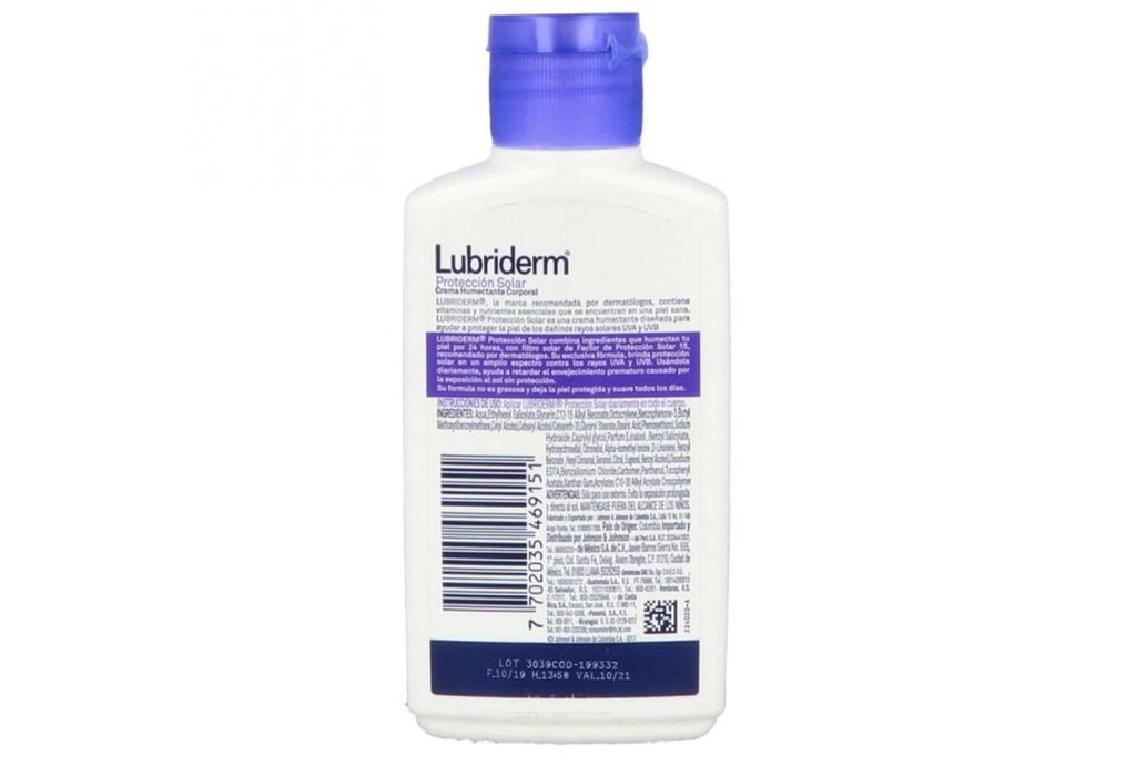 CREMA LUBRIDERM CREMA EXTRA HUMECTANTE FPS 15 FRASCO CON 120 ML