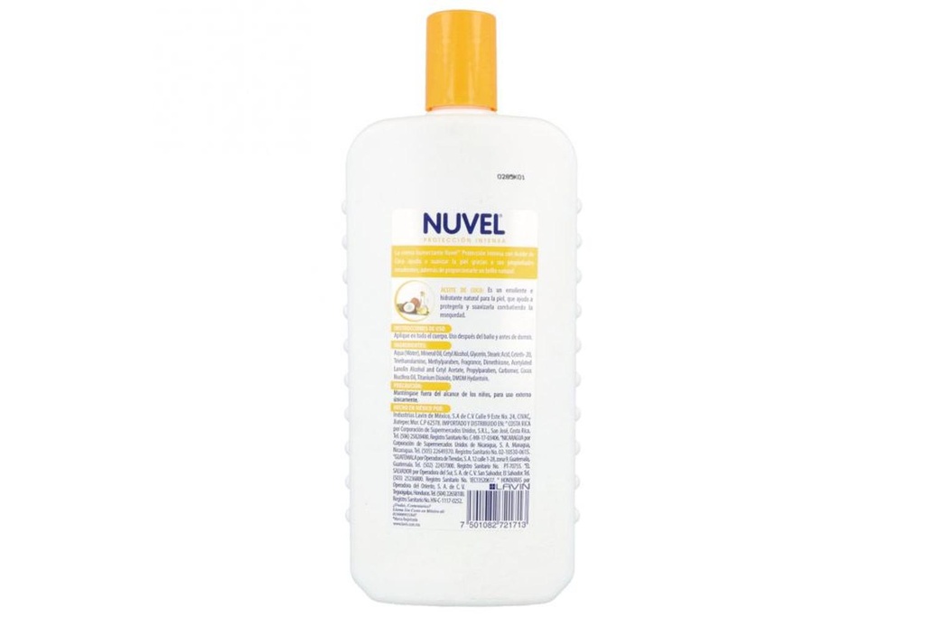 Crema Nuvel Aceite De Coco Botella Con 750 mL