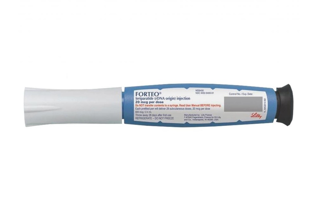 Forteo Colter Solución Inyectable 250 mcg / mL Caja Con Pluma De 2.4 mL - RX3