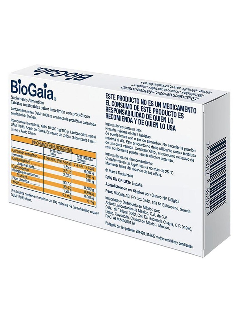 FRM-Biogaia Caja Con 10 Tabletas