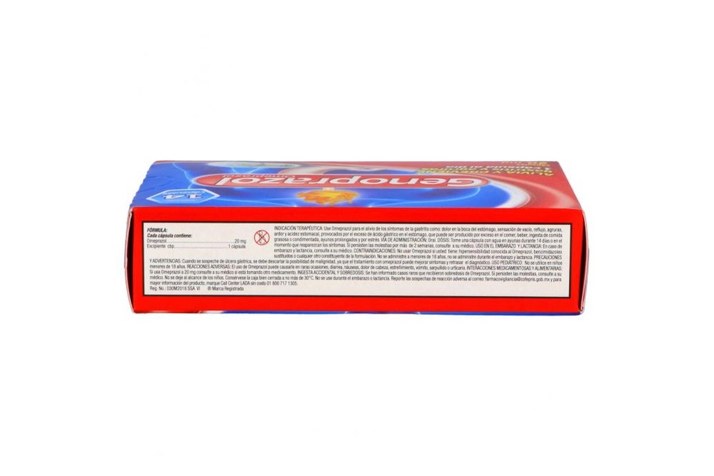 Genoprazol 20 mg Caja Con 14 Cápsulas
