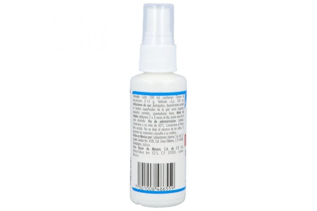 Merthiolate Blanco Tintura Frasco Spray Con 60 mL