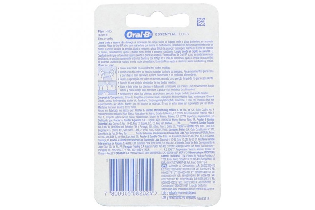 Oral B Hilo Dental Empaque Con 1 Pieza Con 50 M