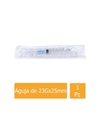 Jeringa Desechable 3mL Con Aguja 23Gx25mm Empaque Con 1 Pieza