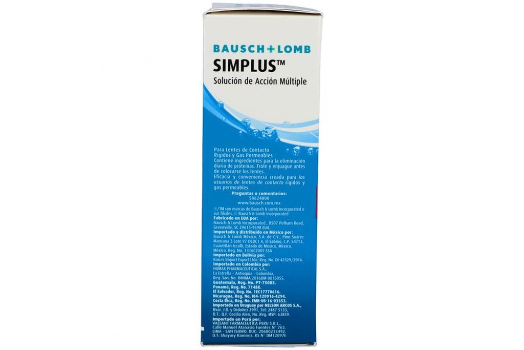 Simplus Solución De Acción Múltiple Caja Con Frasco Con 105 mL