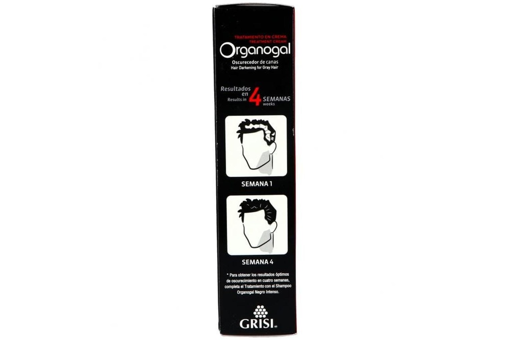 Tratamiento En Crema Organogal Oscurecedor De Canas Caja Con Frasco Con 130 mL