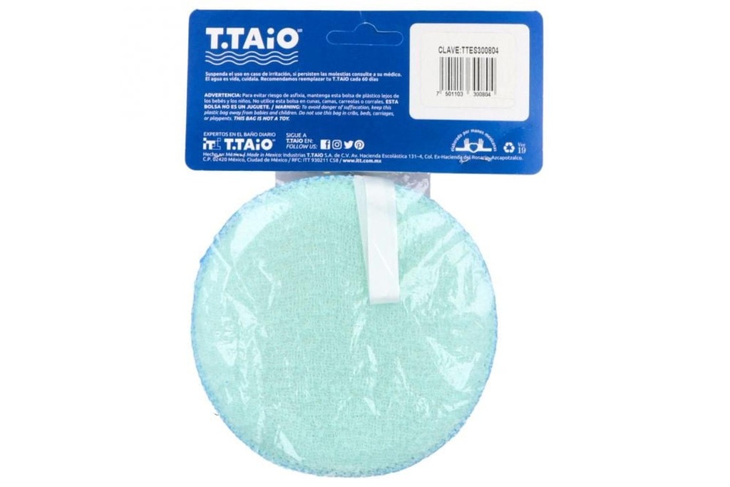 T.TAIO Esponja Para Baño Y Masaje Para Uso Diario