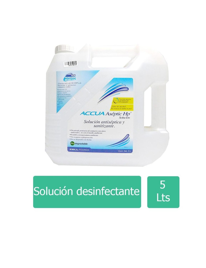 [7502224225038] Accua Aséptic Hp Solución Desinfectante 5 Lt