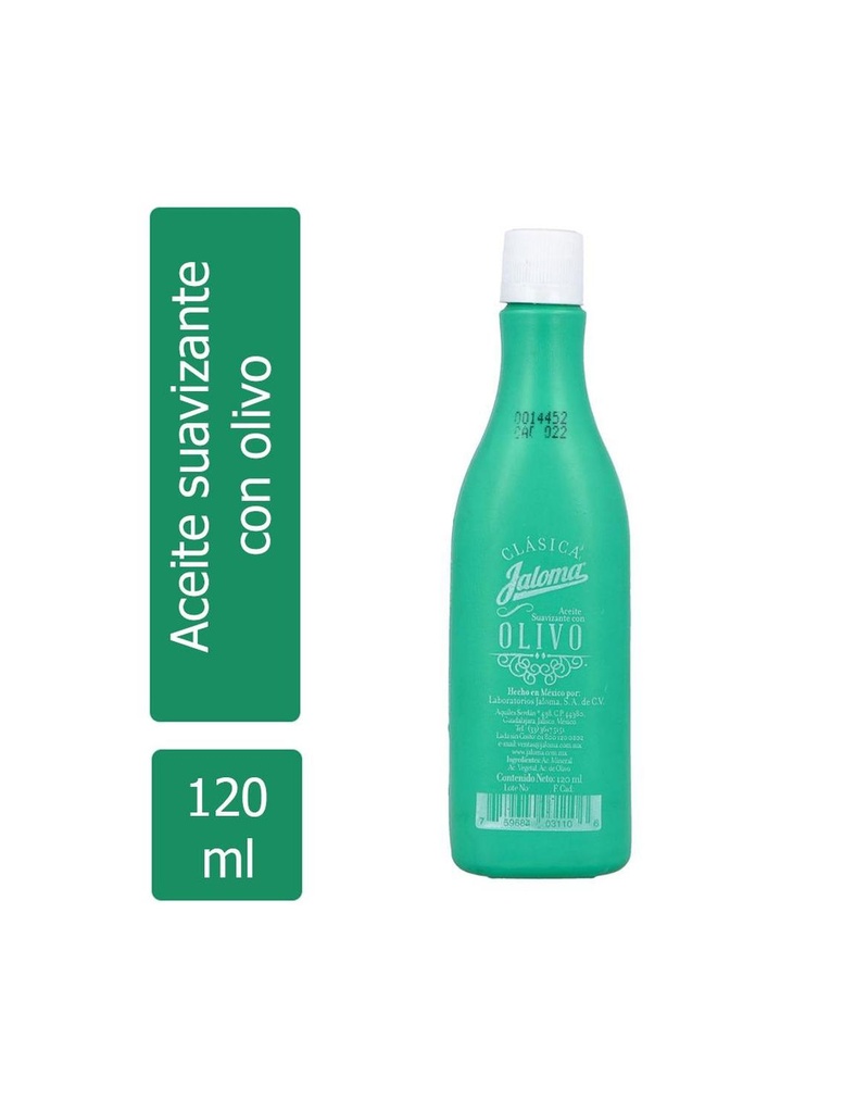 [759684031106] Aceite Olivo Jaloma Suavizante 120 Ml