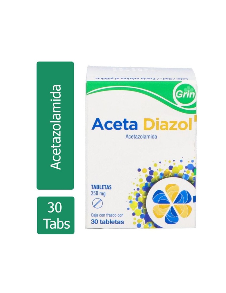 Aceta Diazol 250 Mg 30 Tabletas