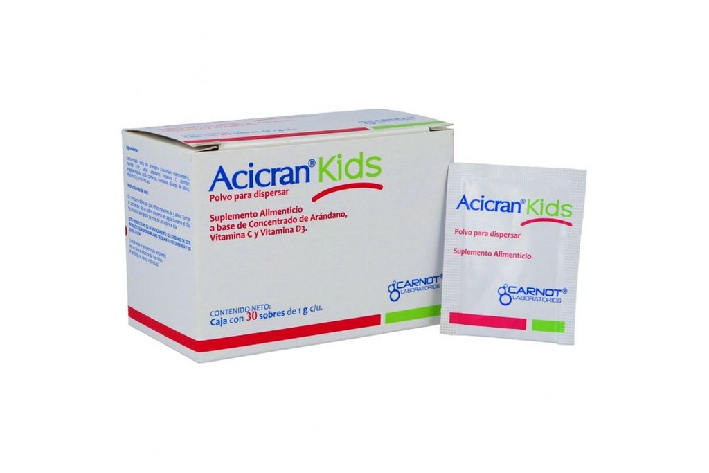 [7501124183486] Acicran Kids Suplemento Alimenticio 30 Sobres Polvo 1 G