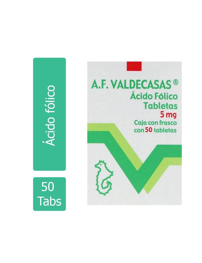 Ácido Fólico 5 Mg 50 Tabletas 