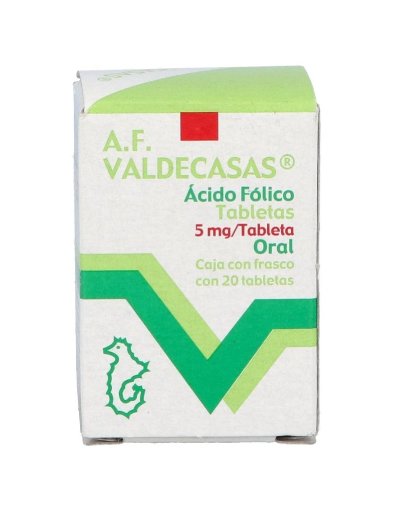 Ácido Fólico 5 Mg 20 Tabletas 