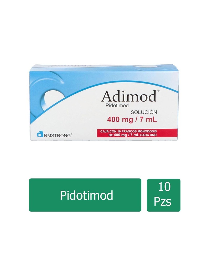 Adimod 400 Mg Solución 10 Frascos 7 Ml