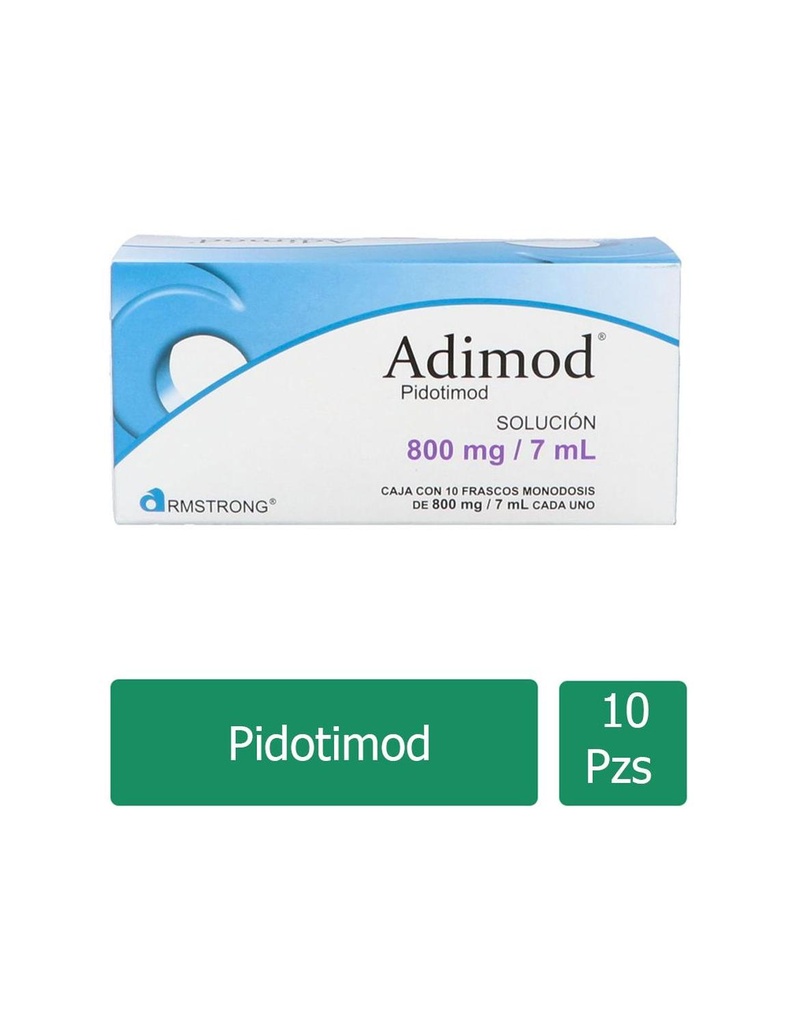 Adimod 800 Mg Solución 10 Frascos 7 Ml