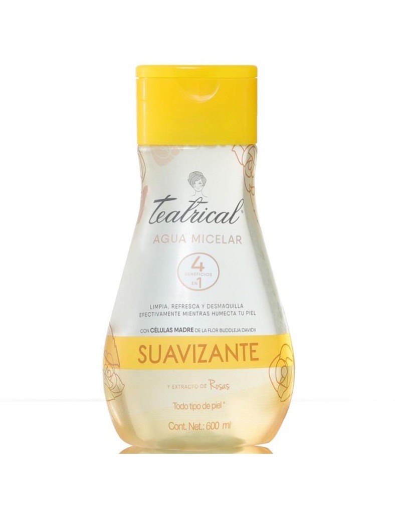 [650240051623] Agua Micelar Teatrical Rosa Suave 600 Ml