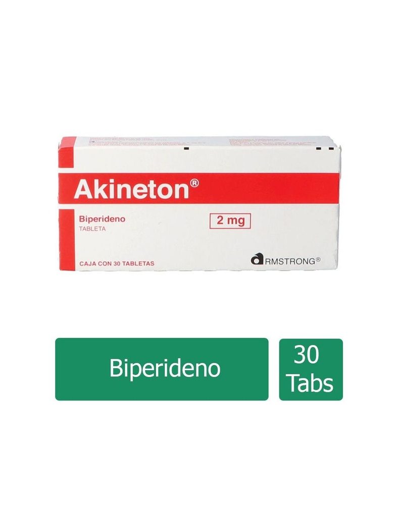 Akineton 2 Mg 30 Tabletas