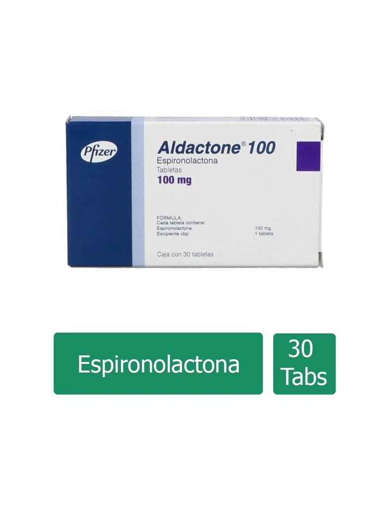 Aldactone 100 Mg 30 Tabletas