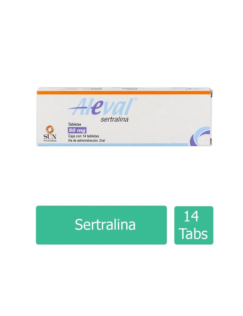 Aleval 50 Mg 14 Tabletas