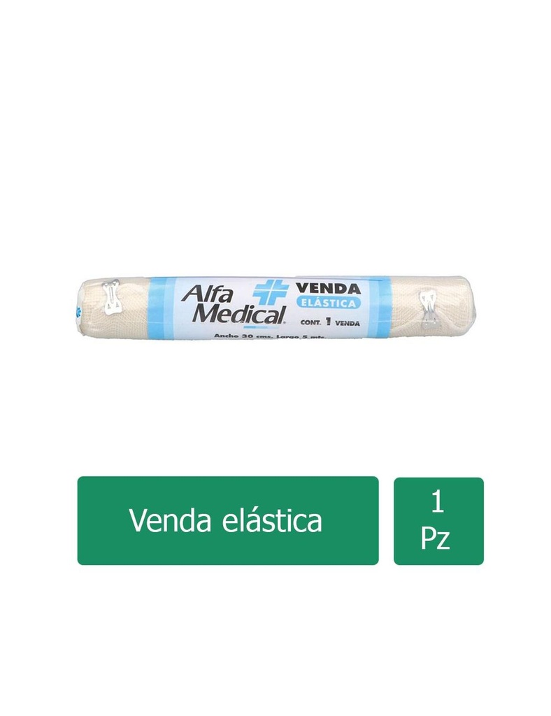 Venda Elástica Alfa Medical 30 Cm X 5 M