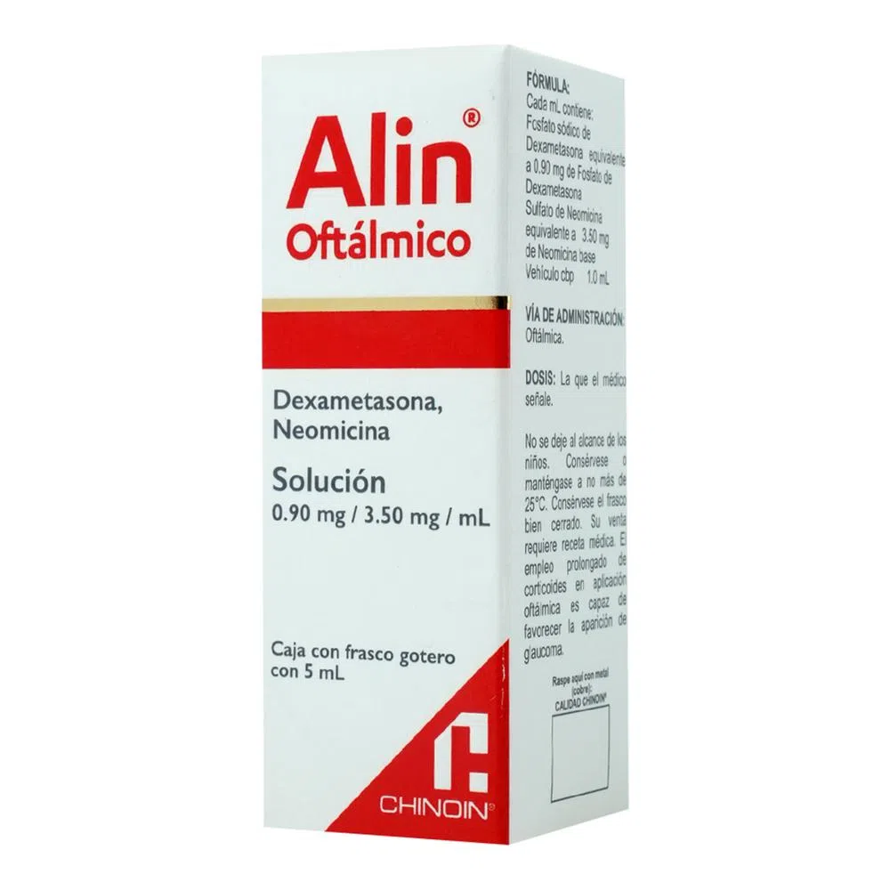 Alin Oftálmico 90/3.50 Mg Gotas 5 Ml