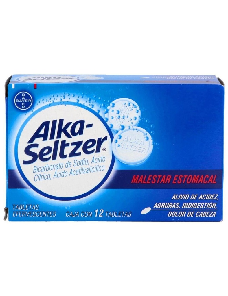 [7501008443033] Alka-Seltzer 12 Tabletas