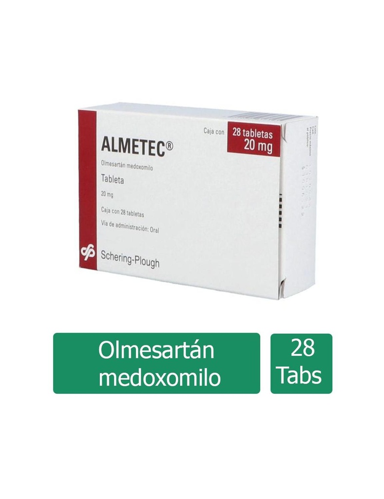 Almetec 20 Mg 28 Tabletas