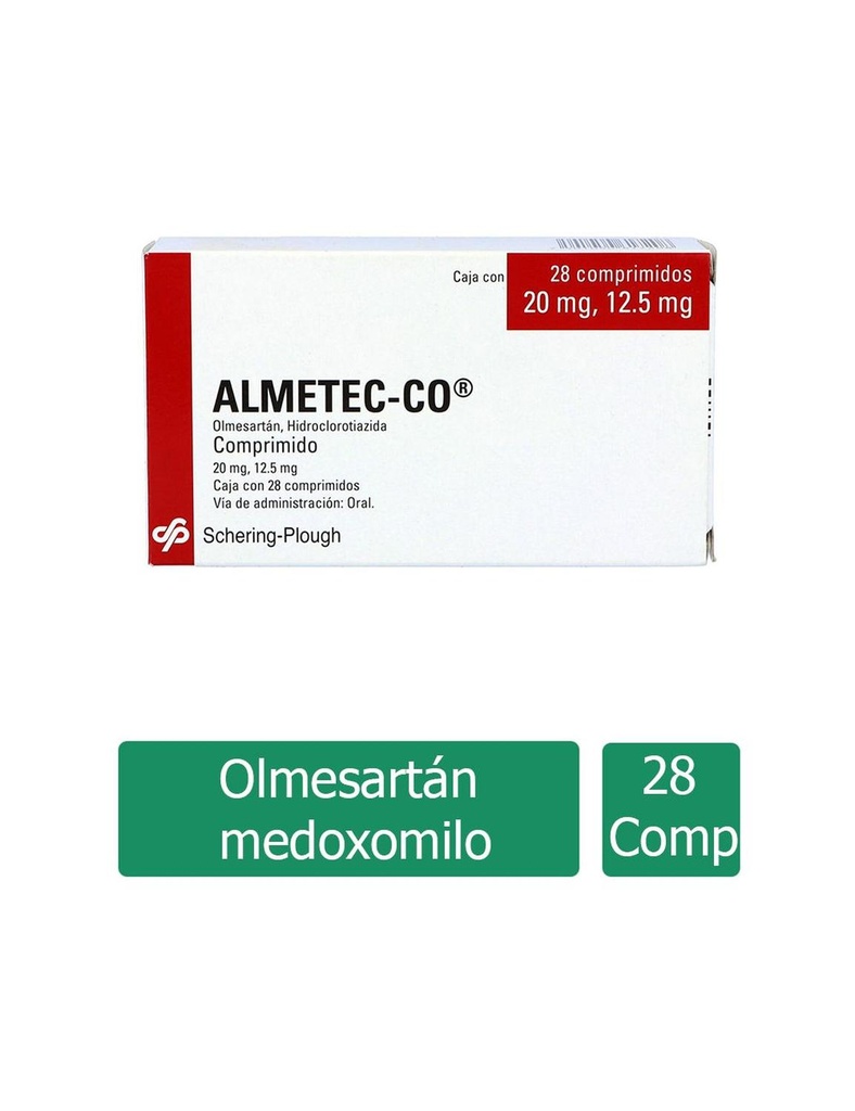 Almetec-CO 20/12.5 Mg 28 Comprimidos