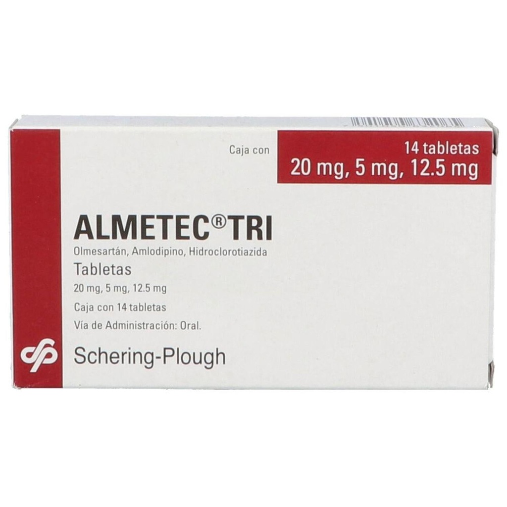 Almetec Tri 20/5/12.5 Mg 14 Tabletas