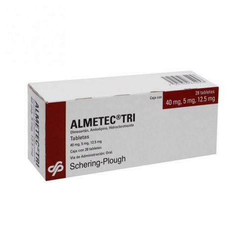 Almetec Tri 40/5/12.5 Mg 28 Tabletas