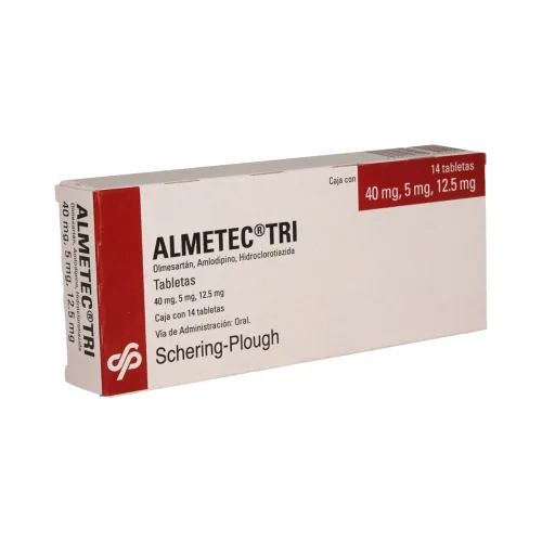 Almetec Tri 40/5/12.5 Mg 14 Tabletas