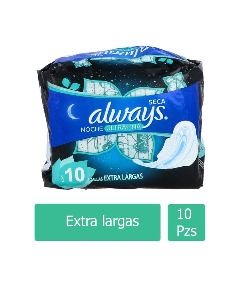 Toallas Sanitarias Always Active Ultra Con Alas 10 Pads