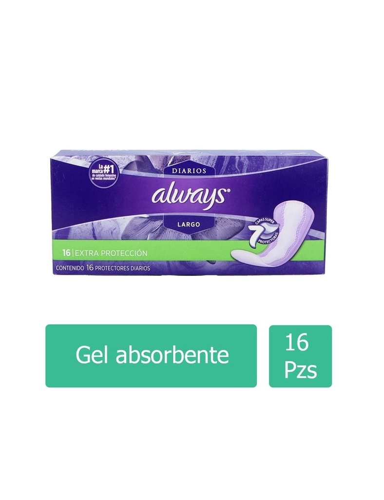 Panty Protector Always Suprem 16 Piezas