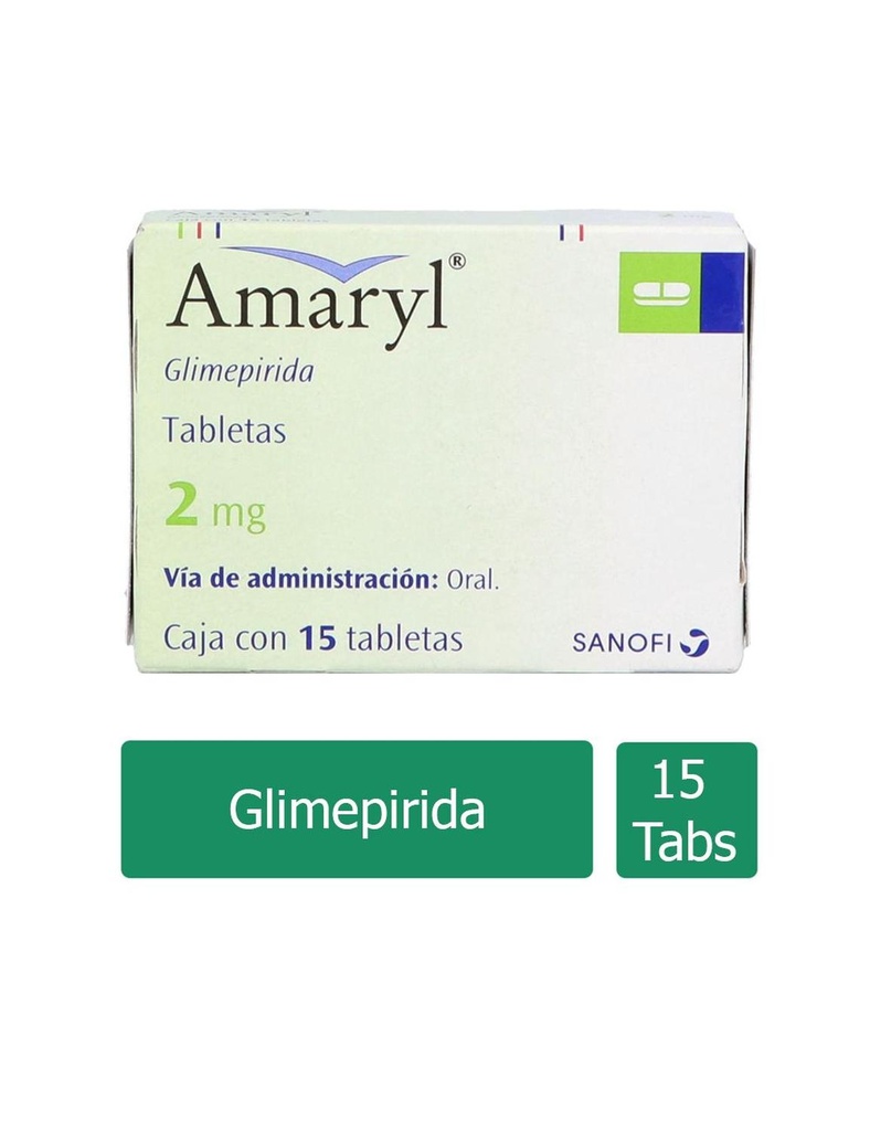 Amaryl 2 Mg 15 Tabletas