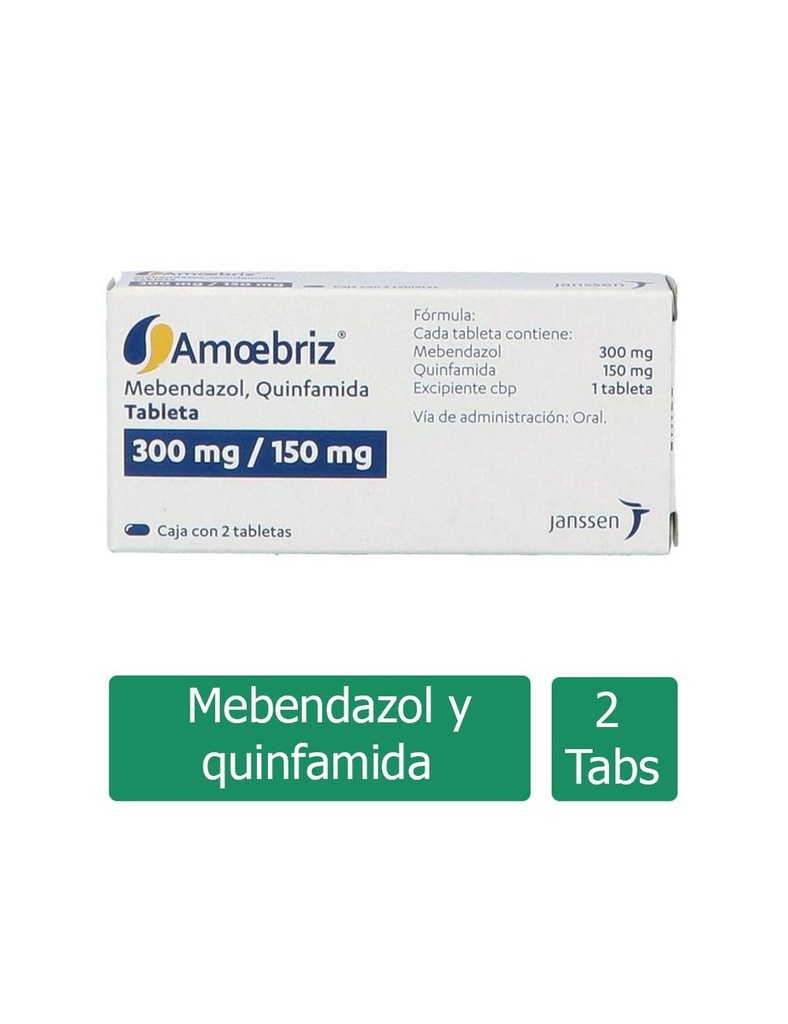 Amoebriz 300/150 Mg 2 Tabletas