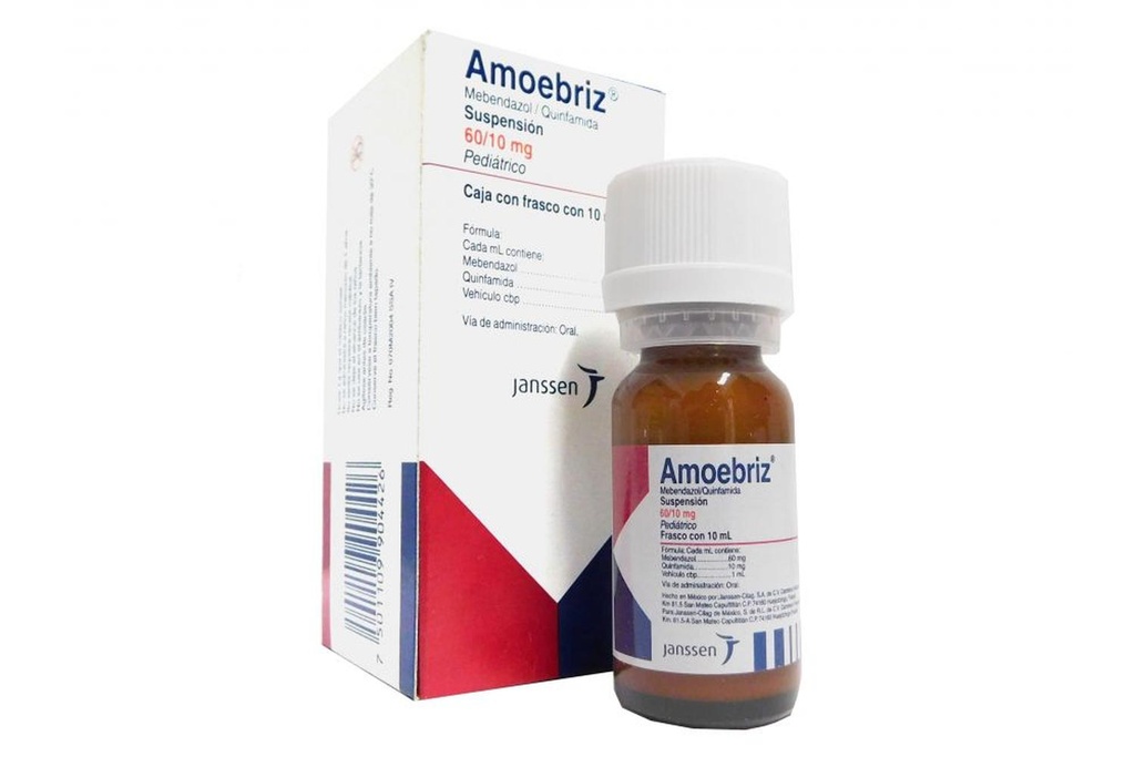 Amoebriz 60/10 Mg Suspensión Pediátrico 10 Ml