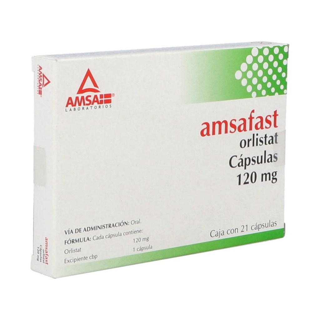 Amsafast Orlistat 120 Mg 21 Cápsulas Genérico Amsa