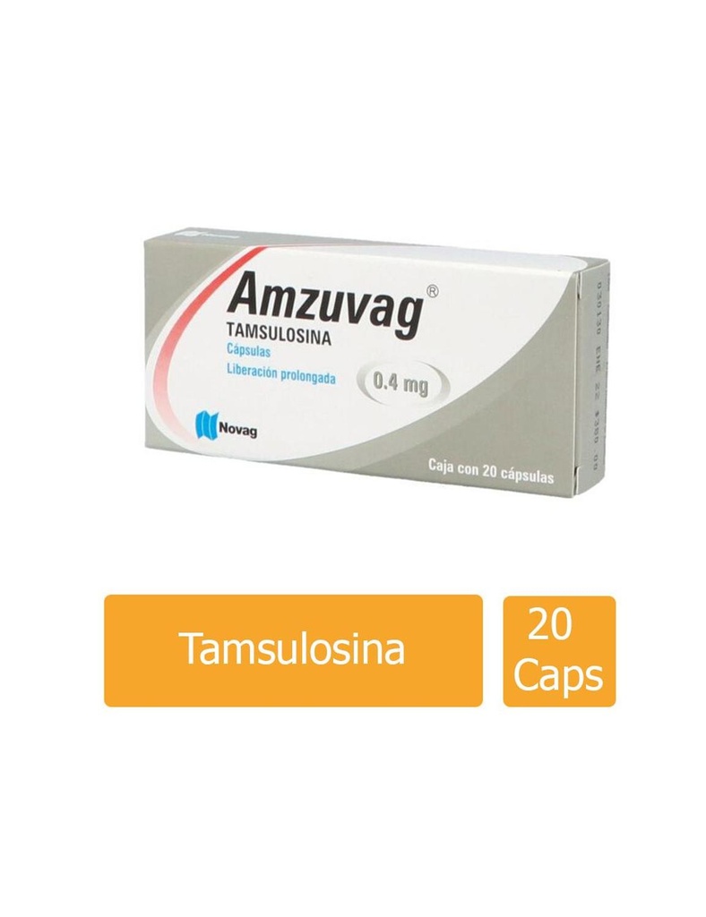 Amzuvag Tamsulosina 0.4 Mg 20 Cápsulas Genérico Novag Inf