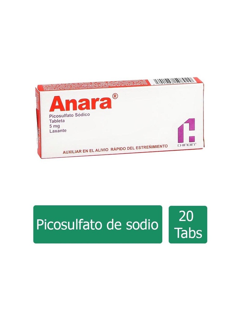 Anara 5 Mg 20 Tabletas