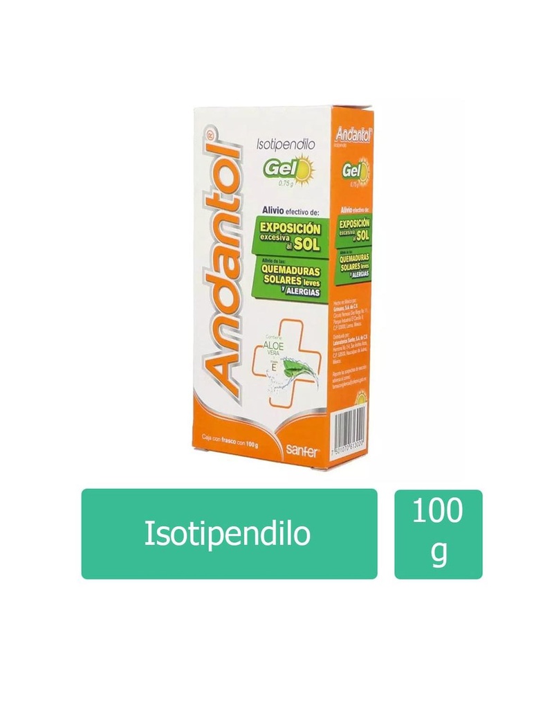 Andantol 0.75 G Frasco Gel 100 G