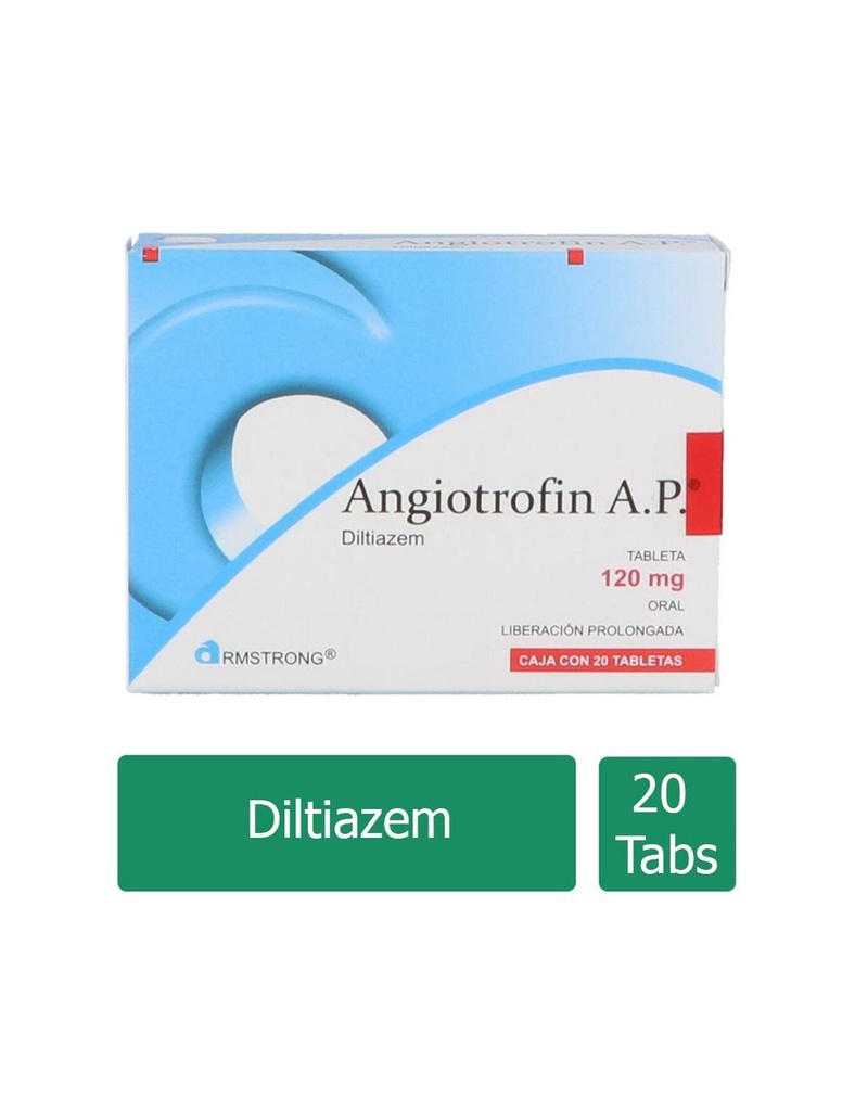 Angiotrofin AP 120 Mg 20 Tabletas