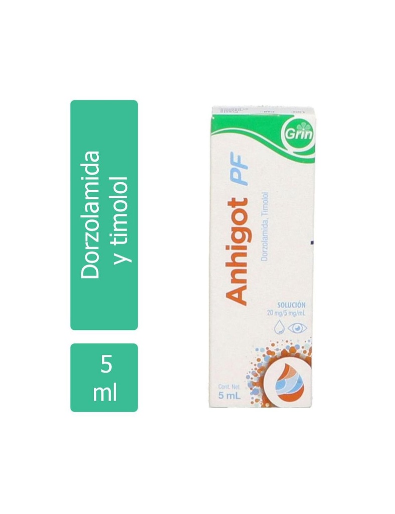 Anhigot Pf Solución Oftálmica Frasco Gotero 5 Ml