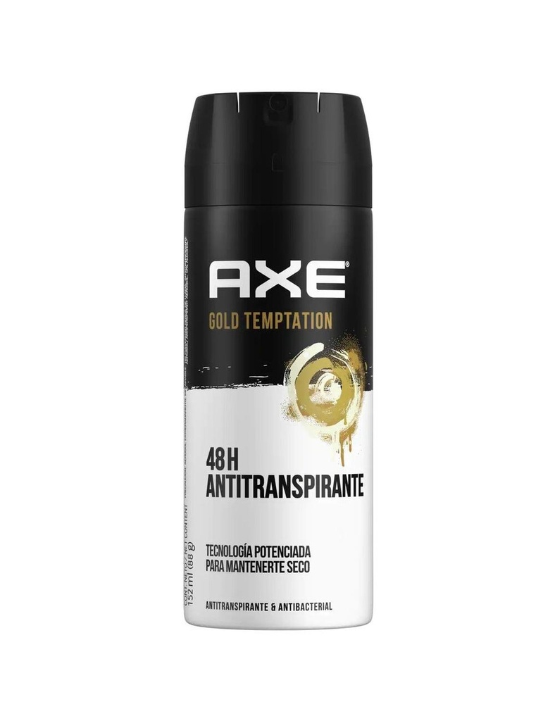 Desodorante Axe Gold Tempation Seco Spray 152 Ml