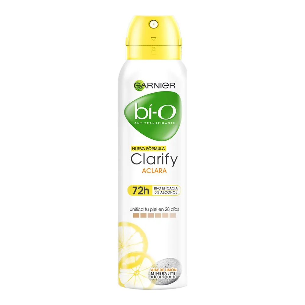 Desodorante Garnier Bí-O Clarify Aclara Aerosol 150 Ml