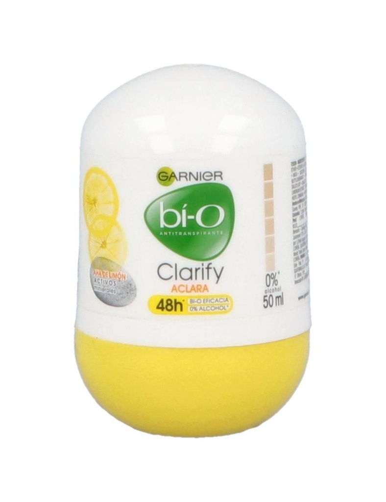 Desodorante Garnier Bí-O Clarify Aclara Roll On 50 G