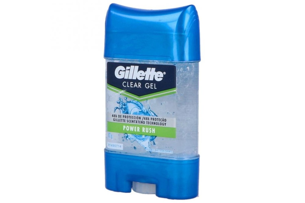 Desodorante Gillette 3X Antitranspirante Power Rush Gel 82 G