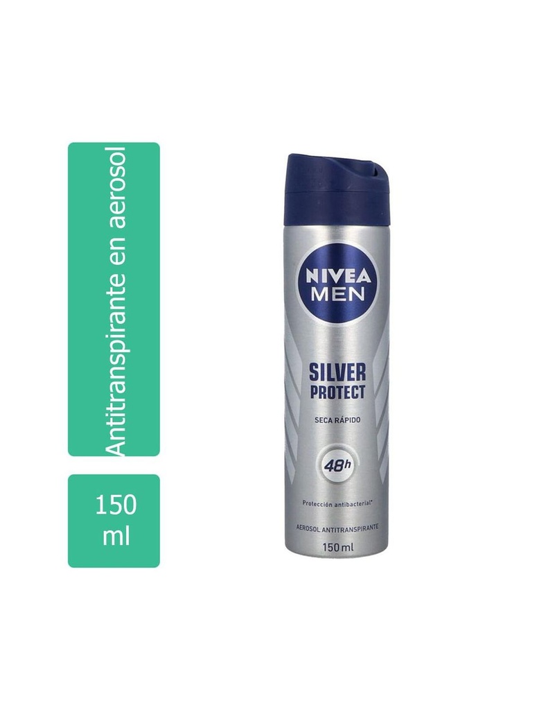 [4005808305766] Desodorante Nivea Men Silver Protect Spray 150 Ml