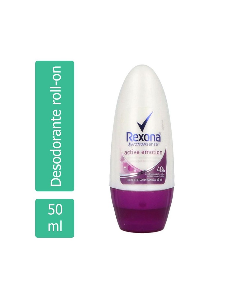 Desodorante Rexona Woman Active Emotion Roll On 50 G